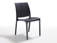 Stol OLGA grafit/črna