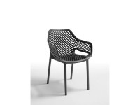 Stol RIO grafit/črna