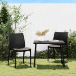 vidaXL Vrtni stol 2 kosa antracit 50x46x80 cm polipropilen