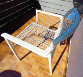 Vrtni fotelj Rope/š+g+v: 67x63x85, kupljen v Bauhaus, povsem nov!