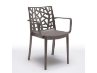 Vrtni stol ATRIX taupe z rokonaslonom