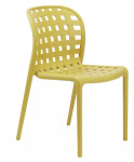 Moderni vrtni stoli, rumene barve