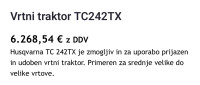 Prodam profi vrtni traktor