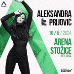 Aleksandra Prijović koncert 10.5. Ljubljana 25 EUR