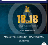 Prodam 2 karti za Aktualov rojstni dan