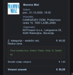 Mamma Mia! Muzikal Karta Cankarjev dom