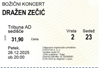 Dražen Zećić 26.12.25, 20:00 dvorana Tabor