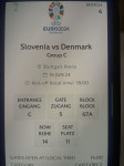 Vstopnice 2x EURO 2024: Slovenija-Danska (Slovenia -Denmark) PRODAJA