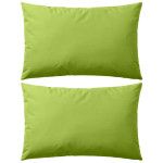 vidaXL Zunanje blazine 2 kosa 60x40 cm jabolčno zelene