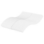 vidaXL Vzmetnica iz pene bela 140x210 cm trdota H2 H3