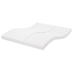 vidaXL Vzmetnica iz pene bela 180x200 cm 7-conska trdota 20 ILD
