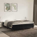 vidaXL Vzmetnica z žepkasto vzmetjo srednje trdote črna 160x200x20 cm