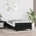 vidaXL Vzmetnica z žepkasto vzmetjo srednje trdote črna 90x190x20 cm b