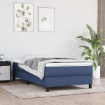 vidaXL Vzmetnica z žepkasto vzmetjo srednje trdote modra 90x200x20 cm