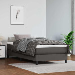 vidaXL Vzmetnica z žepkasto vzmetjo srednje trdote siva 90x200x20 cm u