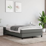 vidaXL Vzmetnica z žepkasto vzmetjo temno siva 120x200x20 cm blago