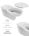 Odprodaja zaloge - Viseči invalidski WC z desko MAIA