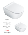 Odprodaja zaloge - Viseči WC z desko in pritrdili SFERA 50