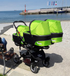 Otroški voziček Babyactive TRIPPY zelen, cel komplet