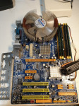 Plošča + Intel procesor + ram + Zalman + Geforce nvidia vga + Windows