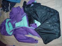 Dekliška smučarska bunda CRANE-vijola+črno sive hlače, vel 110-116