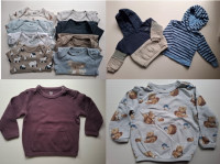 Komplet oblačil za fantka C&A, H&M – velikost 92 (12 kosov)