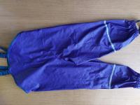 2 x otroške dežne hlače z naramnicami (št. 116, barva: lila)
