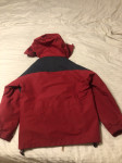 Rdeč anorak in velur, nepremočljiv, M
