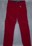Fantovske rdeče žametne hlače za fantka H&M št. 134, 7-9 let