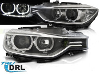 Angel eyes žarometi BMW F30/31 11-15 LED DRL dnevne črni