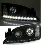 Angel eyes žarometi Ford Mondeo 00-07 LED osvetlitev črni