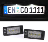 LED osvetlitev registrske tablice z ohišjem BMW 5 E39 96-03