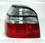 Zadnje LED luči VW Golf 3 91-97 rdečo-bele V2