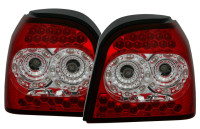 Zadnje LED luči VW Golf 3 91-97 rdečo-bele V3
