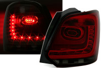 Zadnje LED luči VW Polo 6R 09-14 rdeče-smoke V1