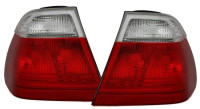 Zadnje lexus luči BMW 3 E46 Limo 98-01 rdečo-bele V1