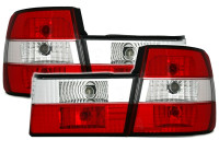 Zadnje lexus luči BMW 5 E34 Limo 88-95 rdečo-bele V1