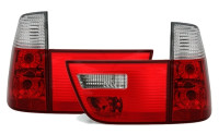 Zadnje lexus luči BMW X5 E53 99-03 rdečo-bele V1