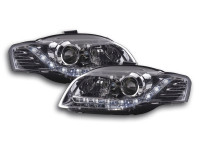Žarometi Audi A4 B7 LED osvetlitev krom