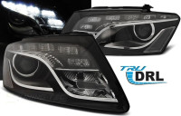 Žarometi Audi Q5 08-12 LED LED DRL dnevne črni