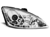 Žarometi Ford Focus 01-04 LED osvetlitev krom V1
