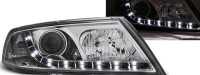 Žarometi Škoda Octavia II 04-08 LED osvetlitev Xenon krom