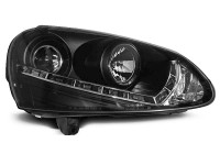 Žarometi VW Golf 5 03-09 LED osvetlitev črni V2