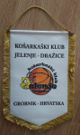 Kapetanska zastavica KK Jelenje Dražice Grobnik Hrvaška 215x305mm