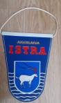 Vintage zastavica ISTRA Jugoslavija  15x21cm
