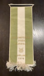 Vintage zastavica Namiznoteniška zveza Slovenije, 1978