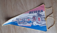Vintage zastavica Rijeka Jugoslavija 13x21cm