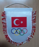 Zastavica NOC Nacionalni olimpijski komite TURČIJE 165x230mm