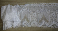 Kratka bela zavesa višina 28 cm, dolžina 220 cm