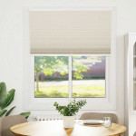 vidaXL Plise Zavesa velikost 100 x 125 cm Krem barva